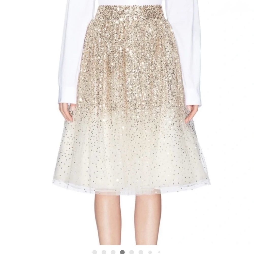 Alice + Olivia Catrina Sequin Embellished Skirt